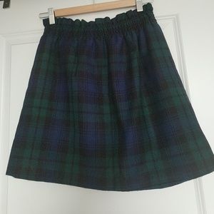 J. Crew blackwatch plaid mini skirt